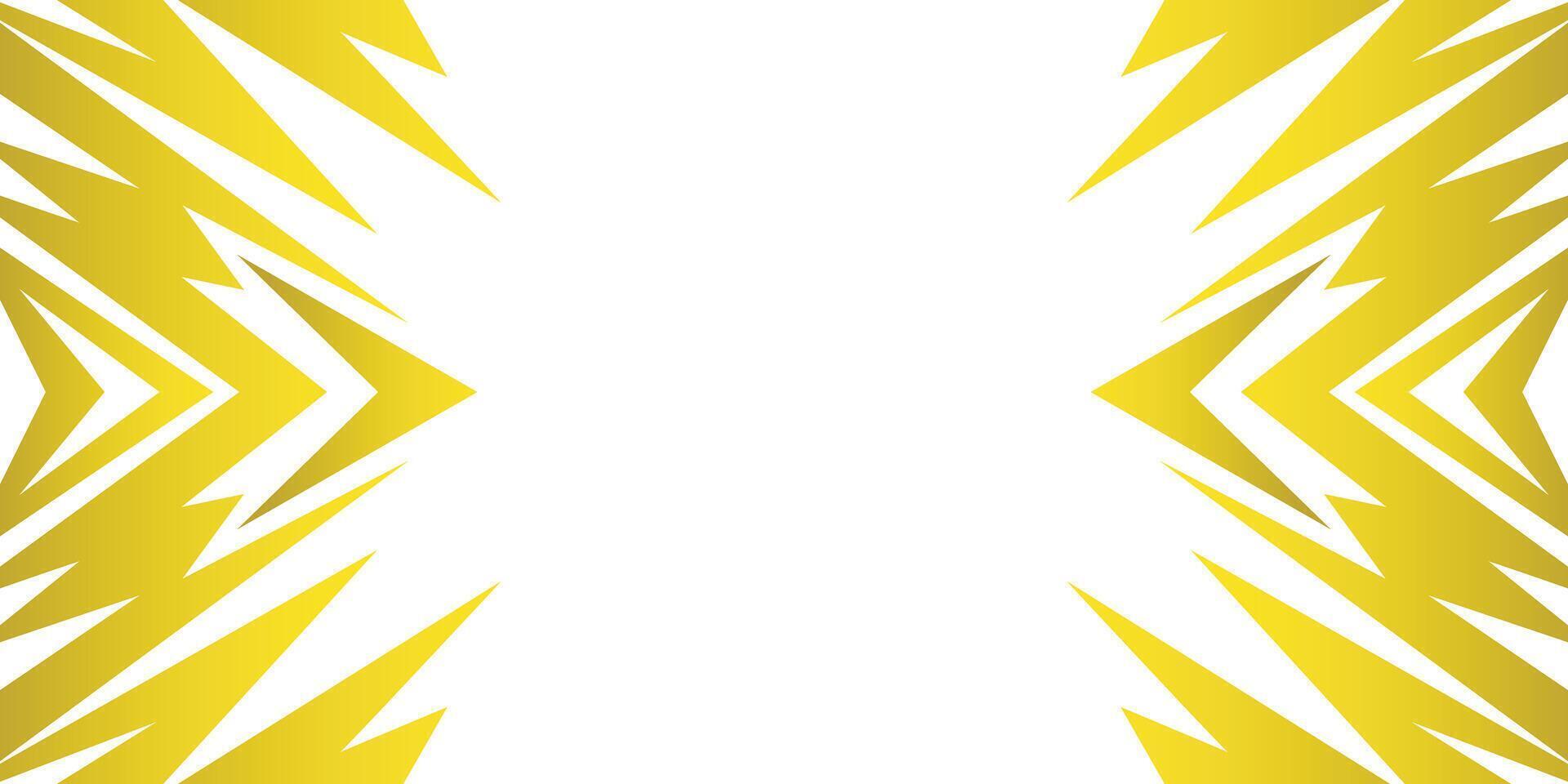 Abstract background with yellow lightning bolts and jagged electrical elements and with some copy space area vector