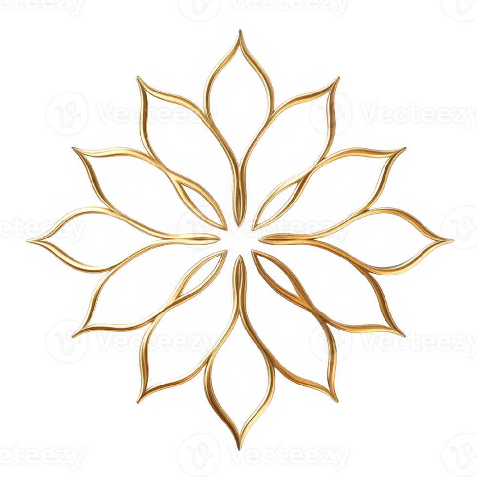 Elegant stylized flower vine ring design for decorative art and jewelry concepts. png