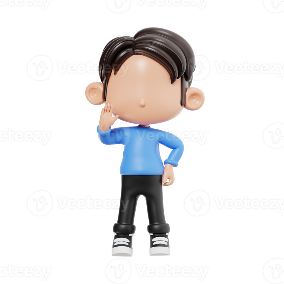 Boy Saying Hi png