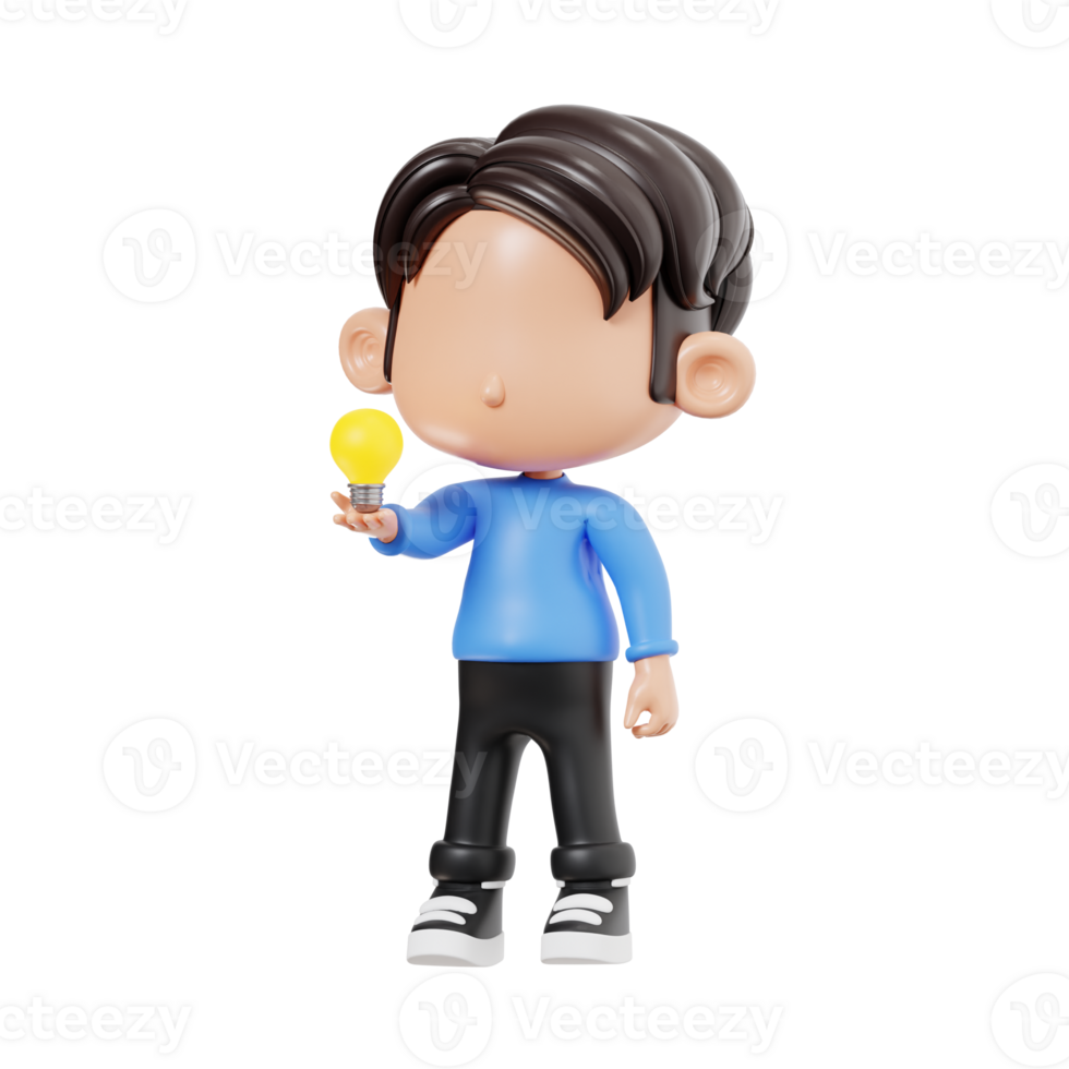 Boy with Business Idea png