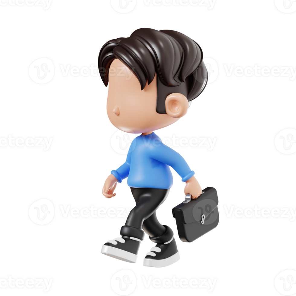 Boy Going to Office png
