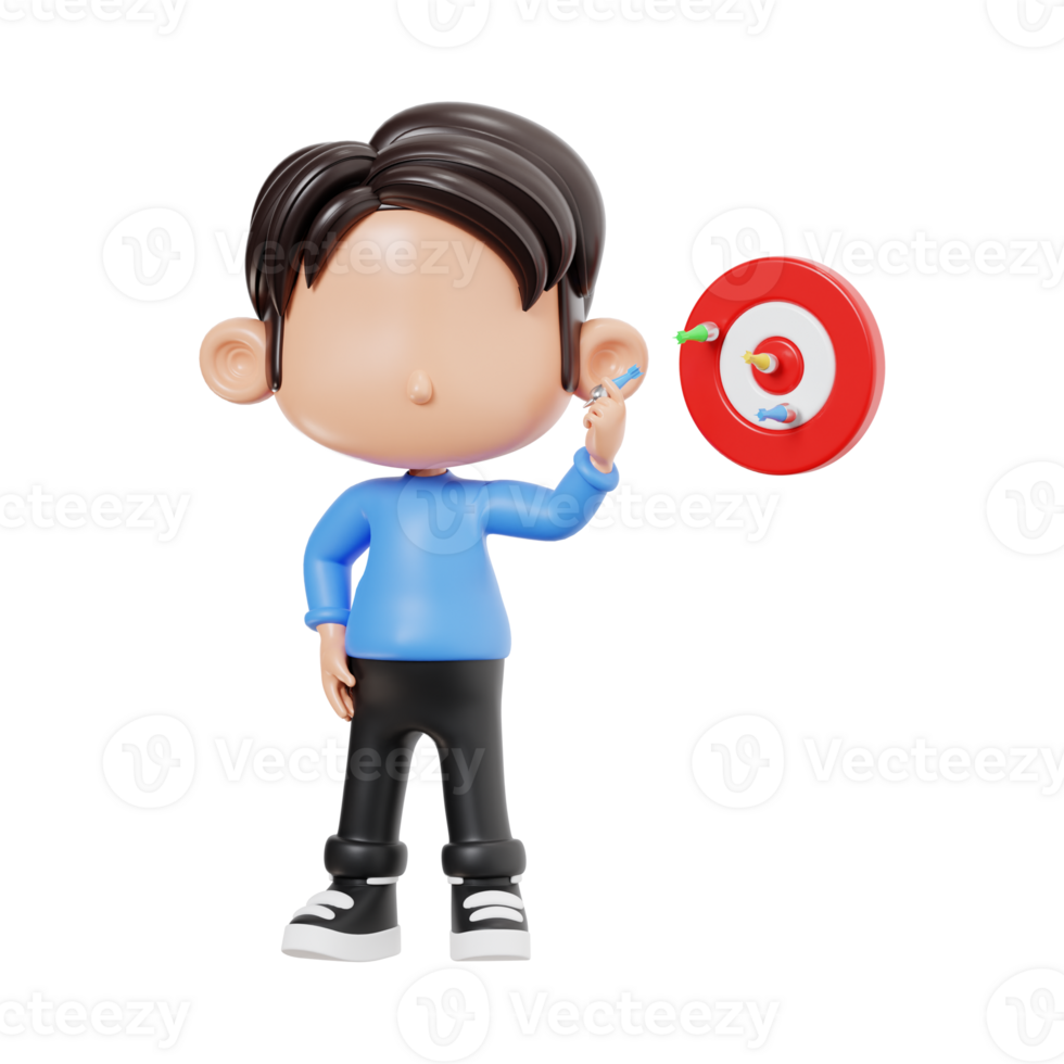 Boy with Business Target png