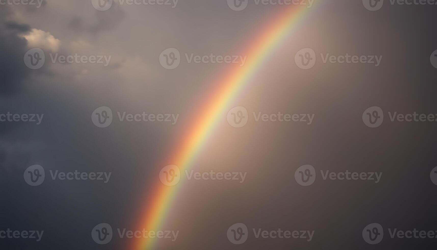 double rainbow in a cloudy sky photo