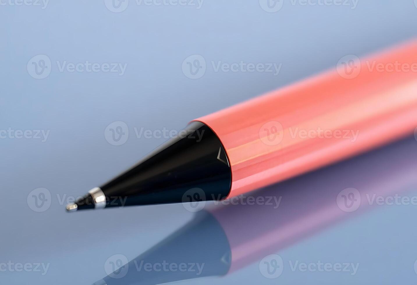 close up of a black and pink pen photo