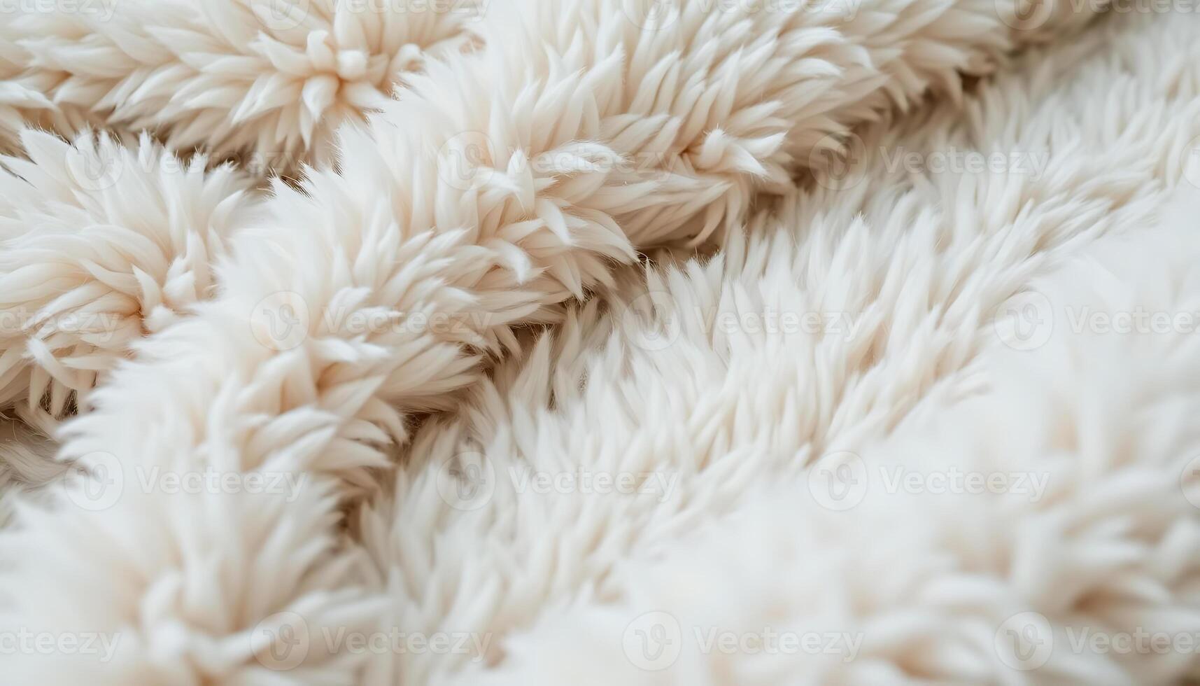 close up of a fuzzy white blanket photo