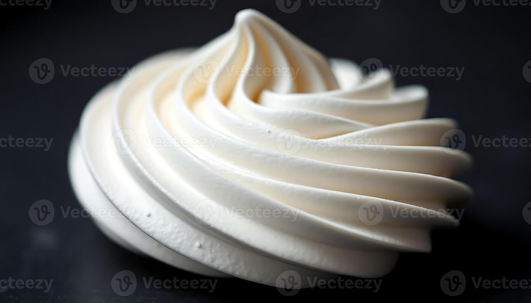 close up of a pastry on a black surface photo