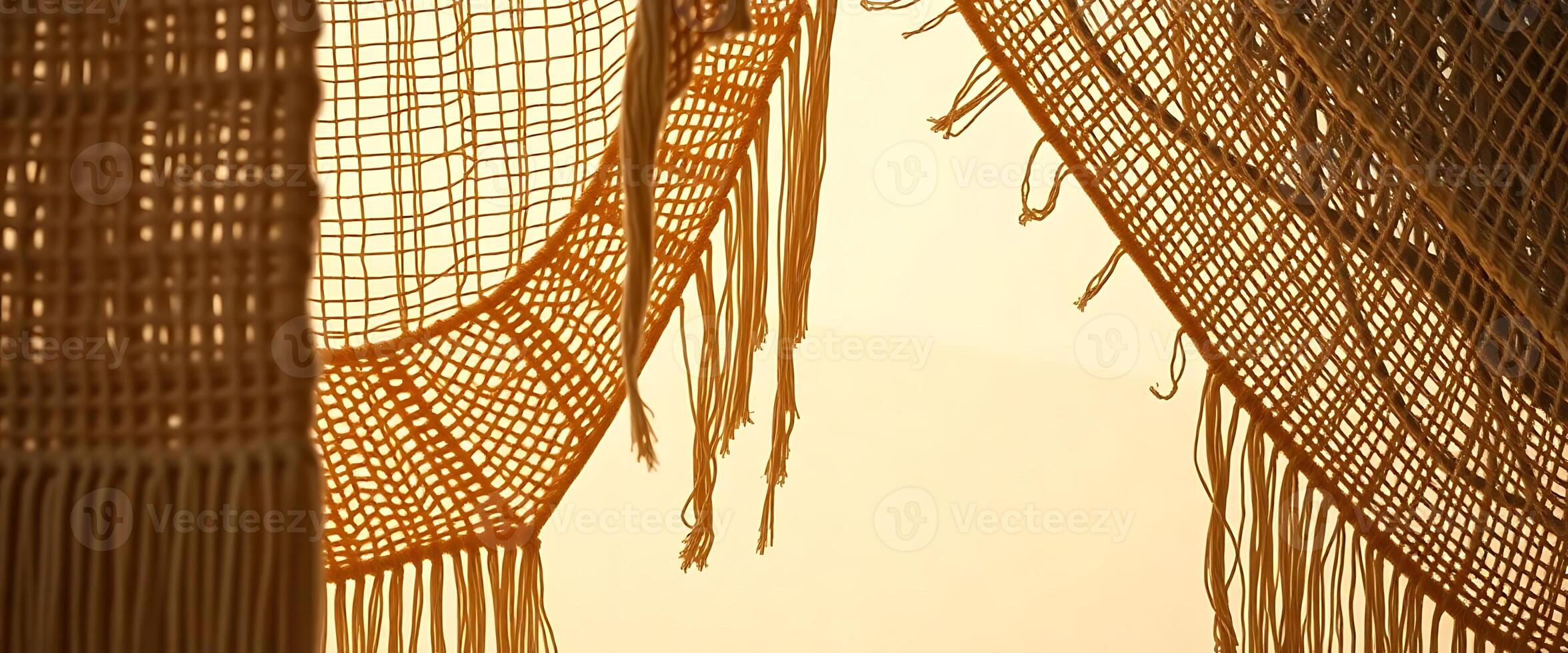close up of a group of woven objects photo