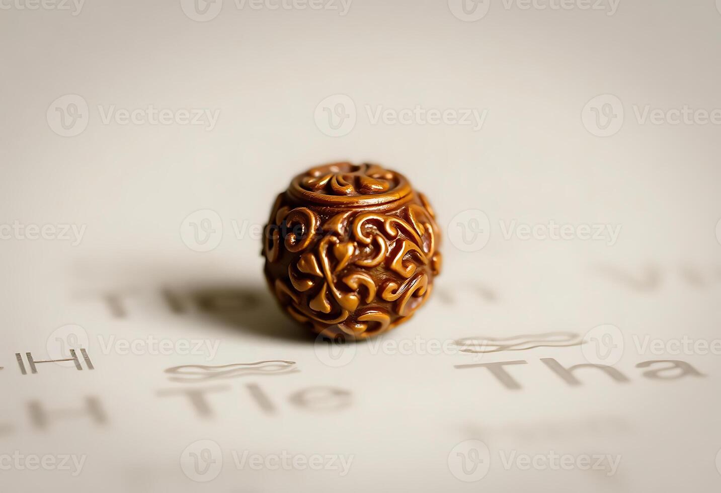 close up of a ring on a sheet of paper photo
