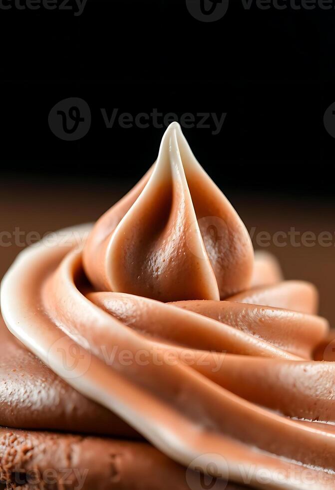 close up of a piece of chocolate cake photo