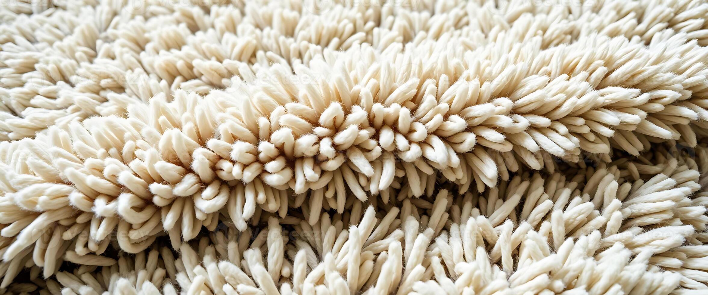 close up of a white rug with a pattern photo
