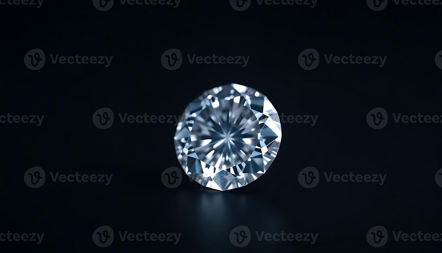 diamond on a black background photo