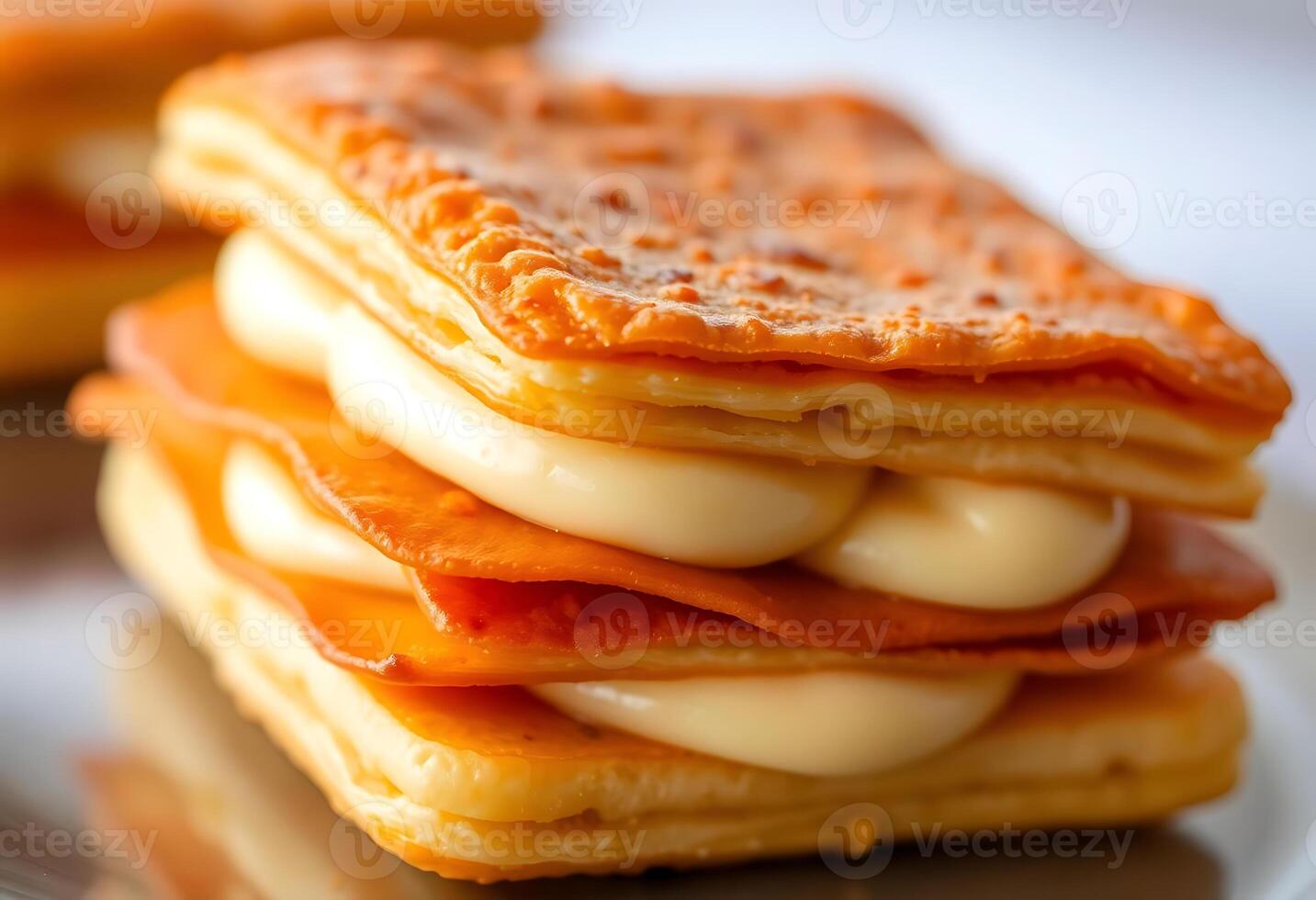 stack of pancakes sitting on top of a white plate photo