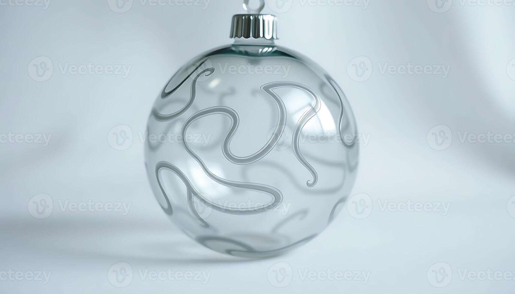 glass ornament hanging on a chain photo