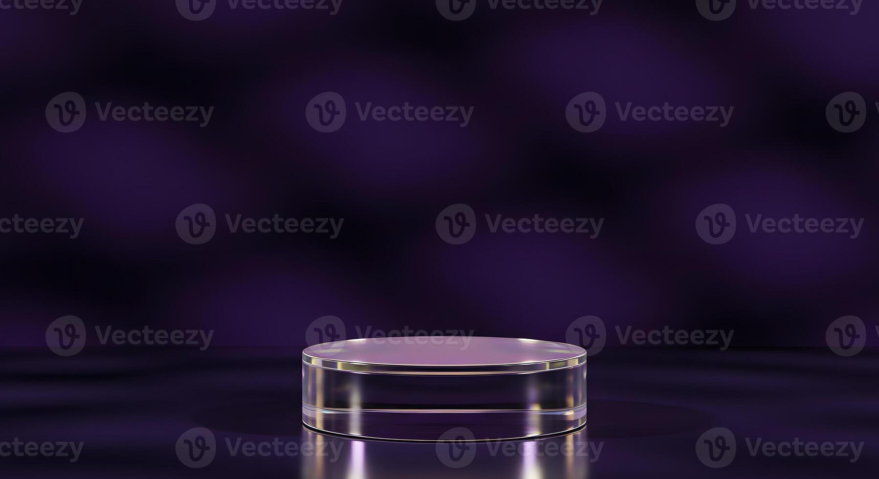A clear glass object on a table photo