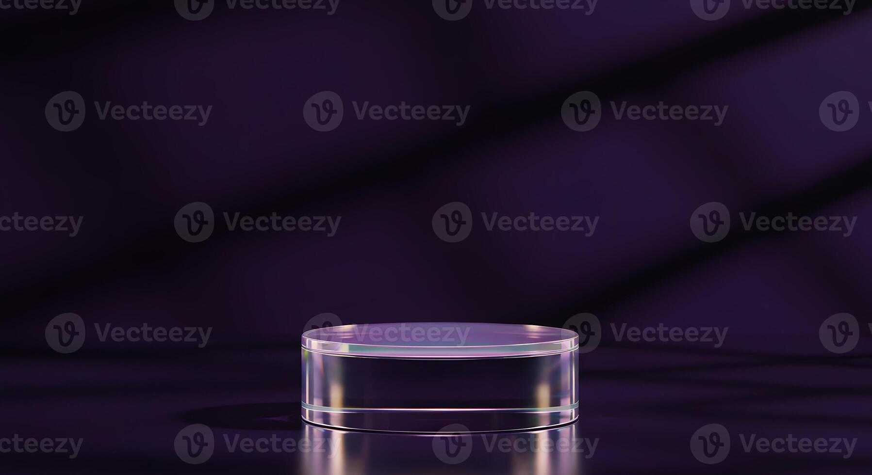 A clear glass container sitting on a table photo
