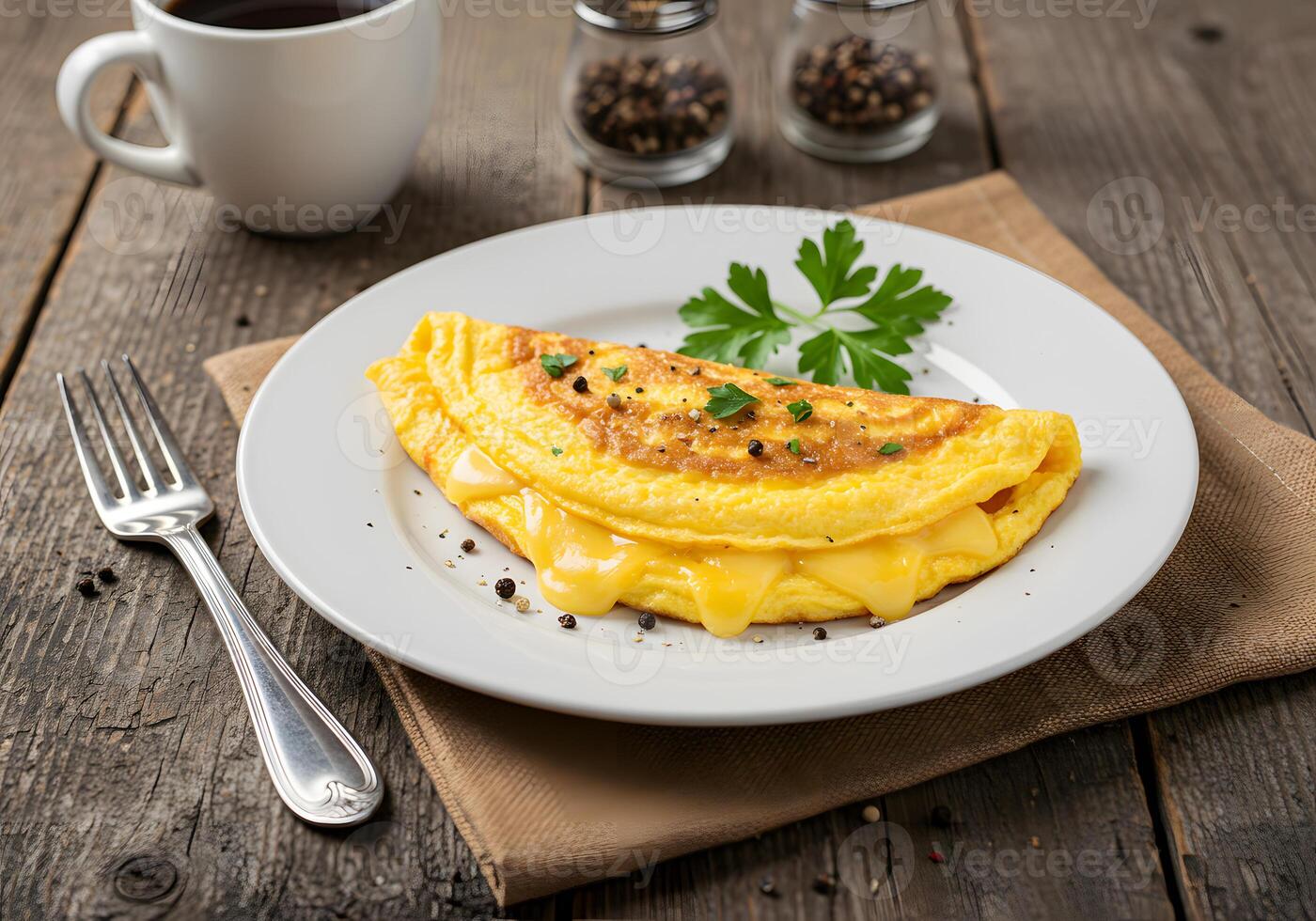 A plate of food on a table photo