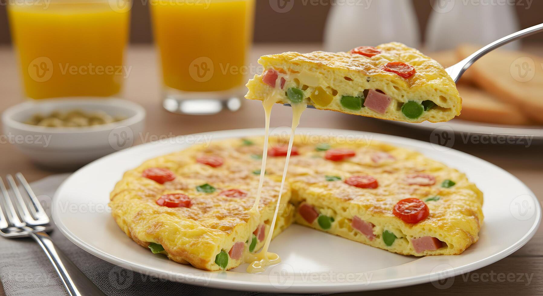 A plate with a slice of pizza photo