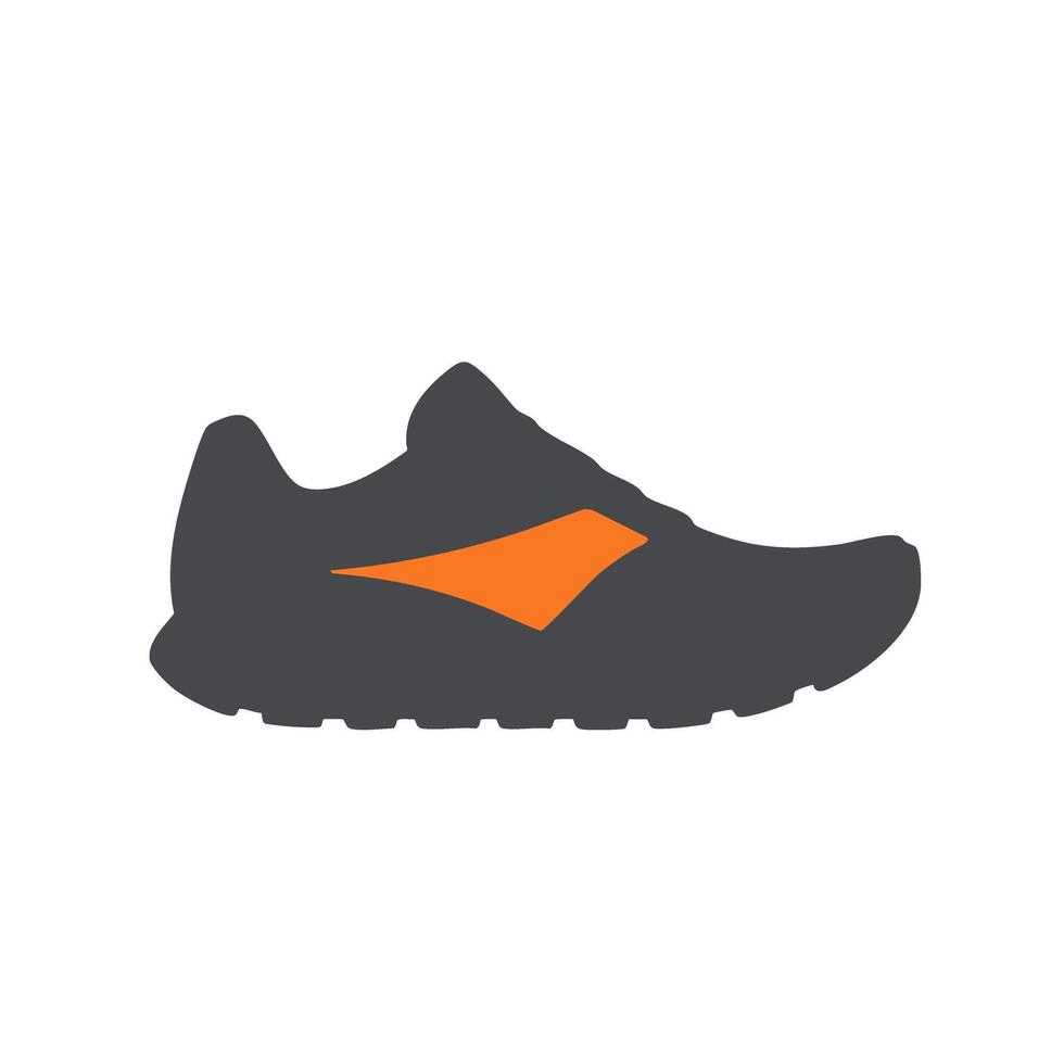 Running shoe icon illustrating physical fitness exercise routines an active healthy lifestyle vector