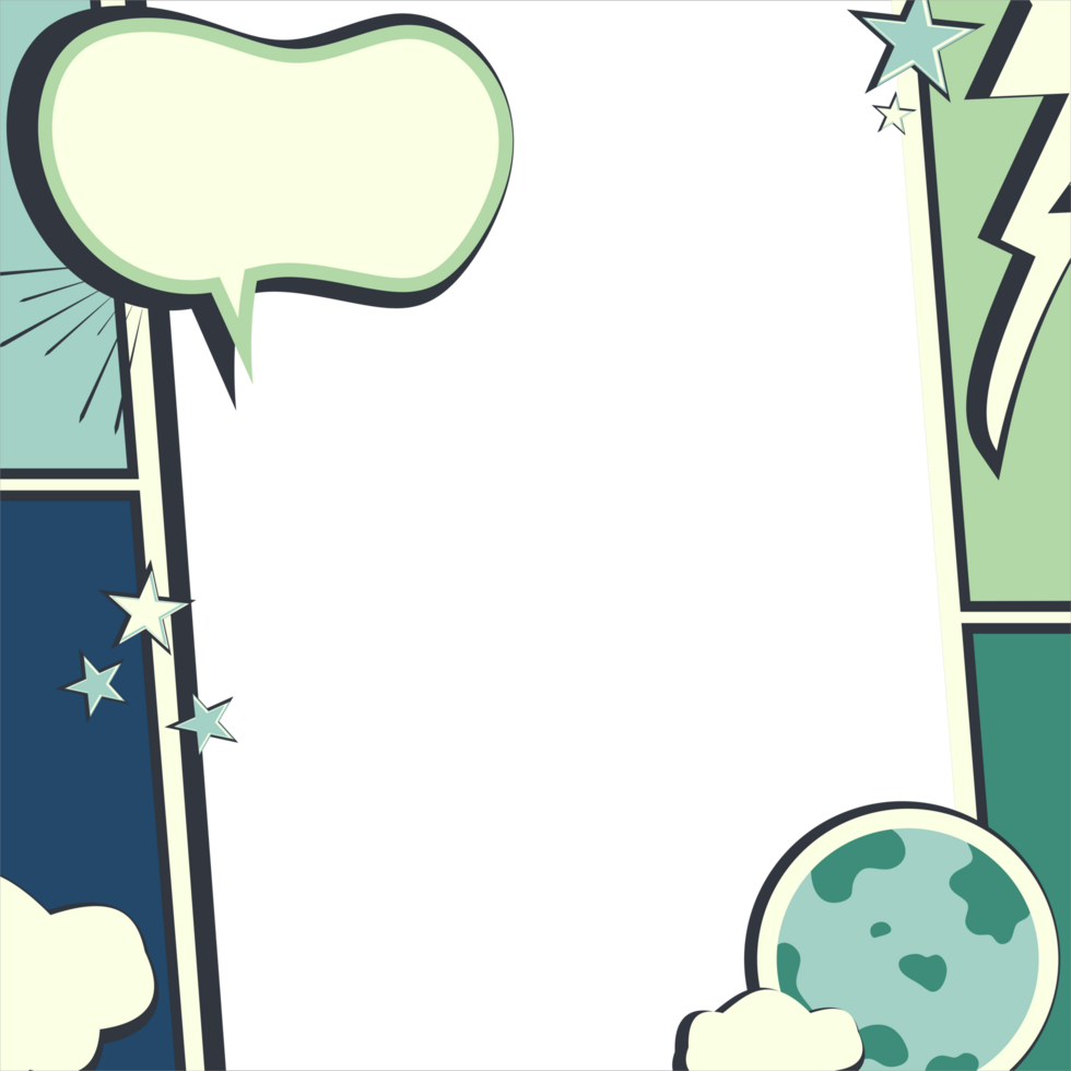 comic book style background with speech bubbles and earth png