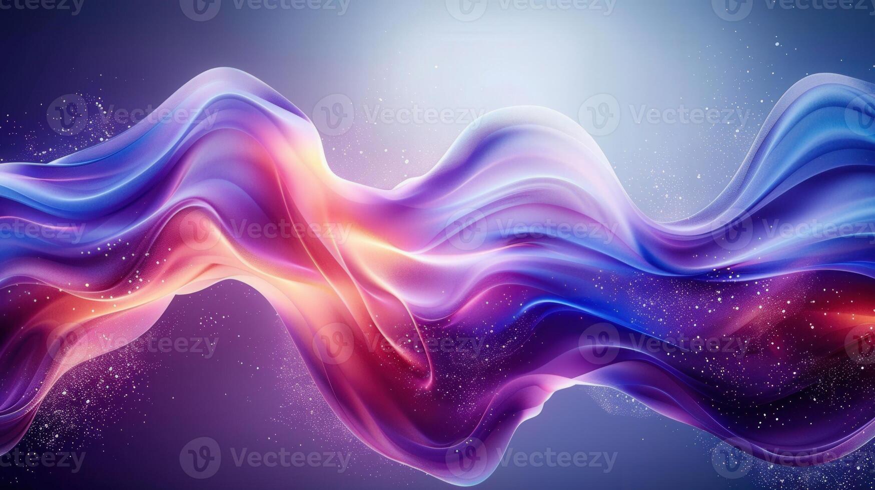 Abstract artistic composition showcasing vibrant, flowing ribbons with a dynamic, fluid movement. photo