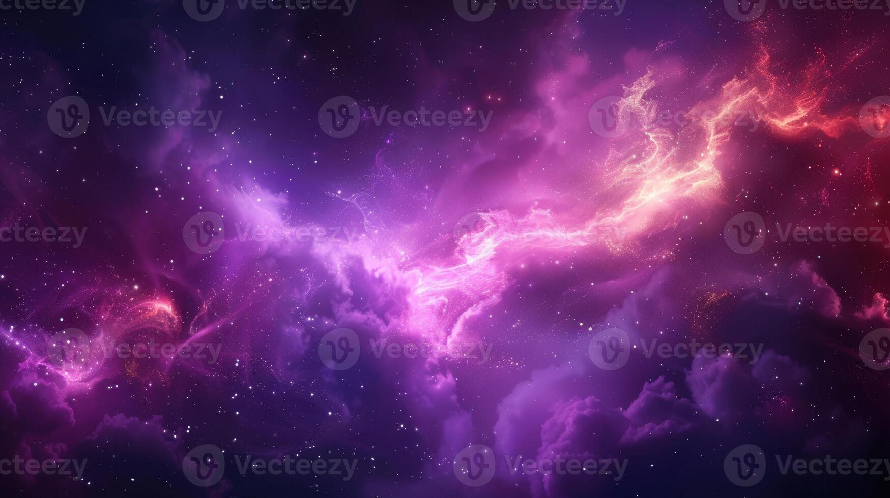 Spectacular view of a vibrant nebula, stars, and cosmic clouds filling the expansive space. photo