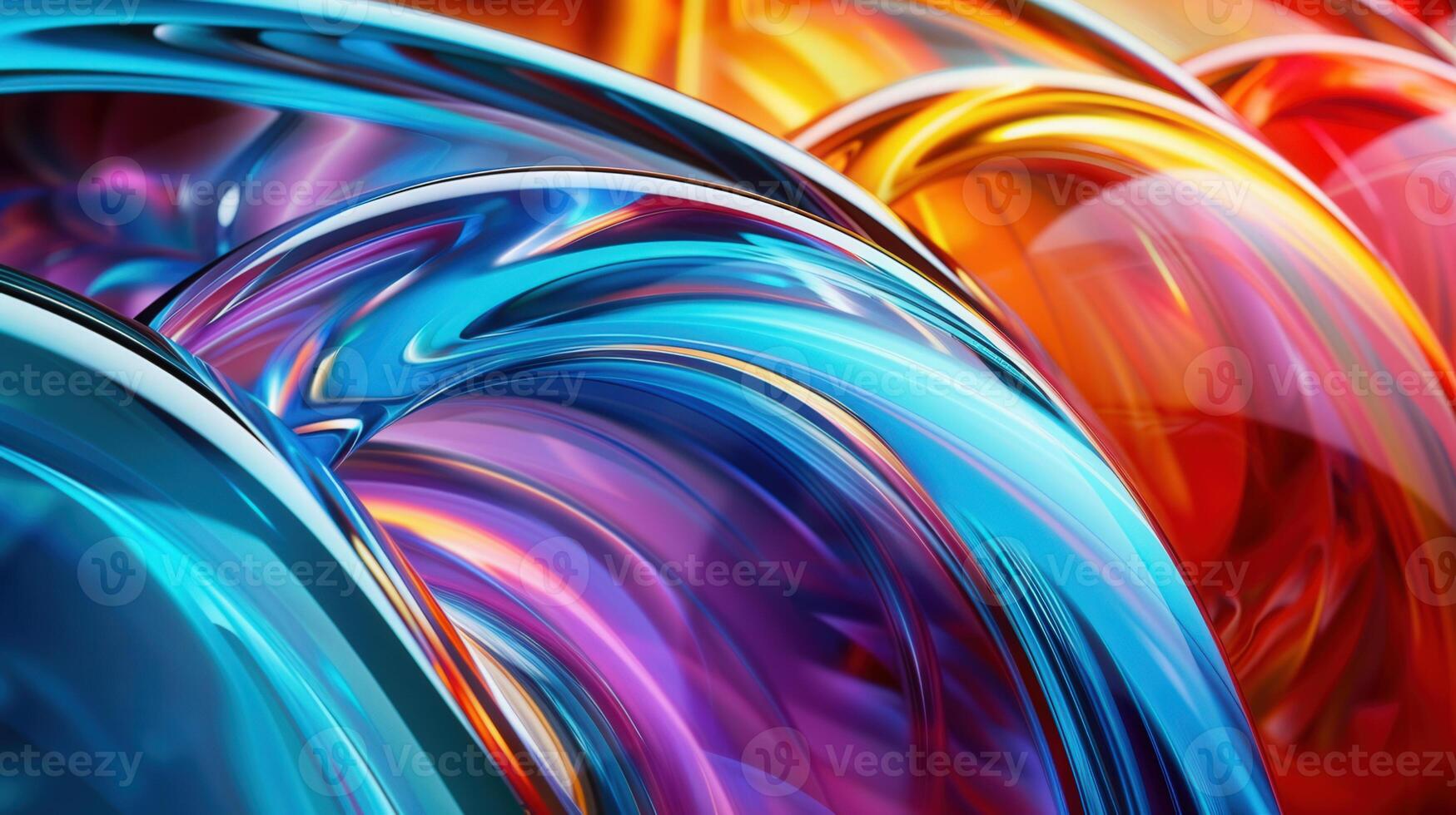 A captivating display of colorful abstract swirls, forming a dynamic, visually stunning background. photo