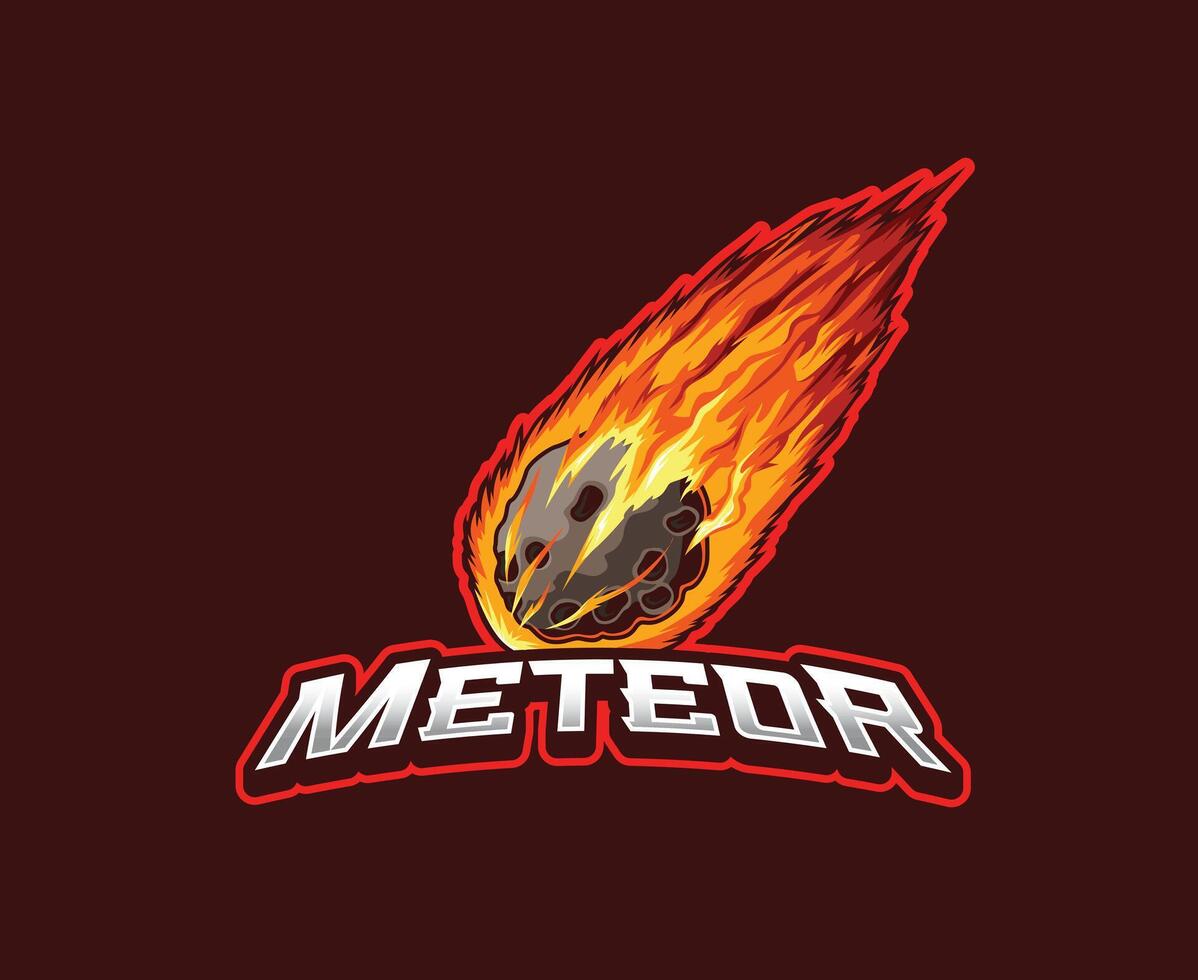 Meteor Fireball Illustration vector