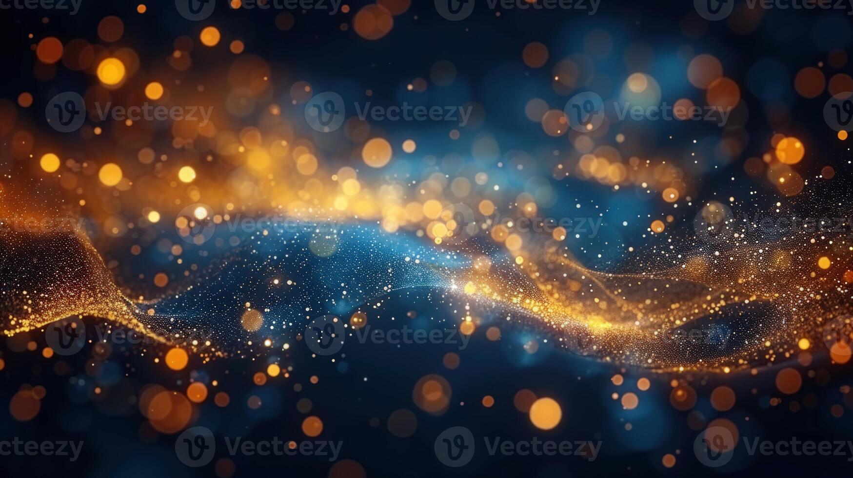 Beautiful abstract background featuring sparkling bokeh lights in a dreamy, artistic style. photo