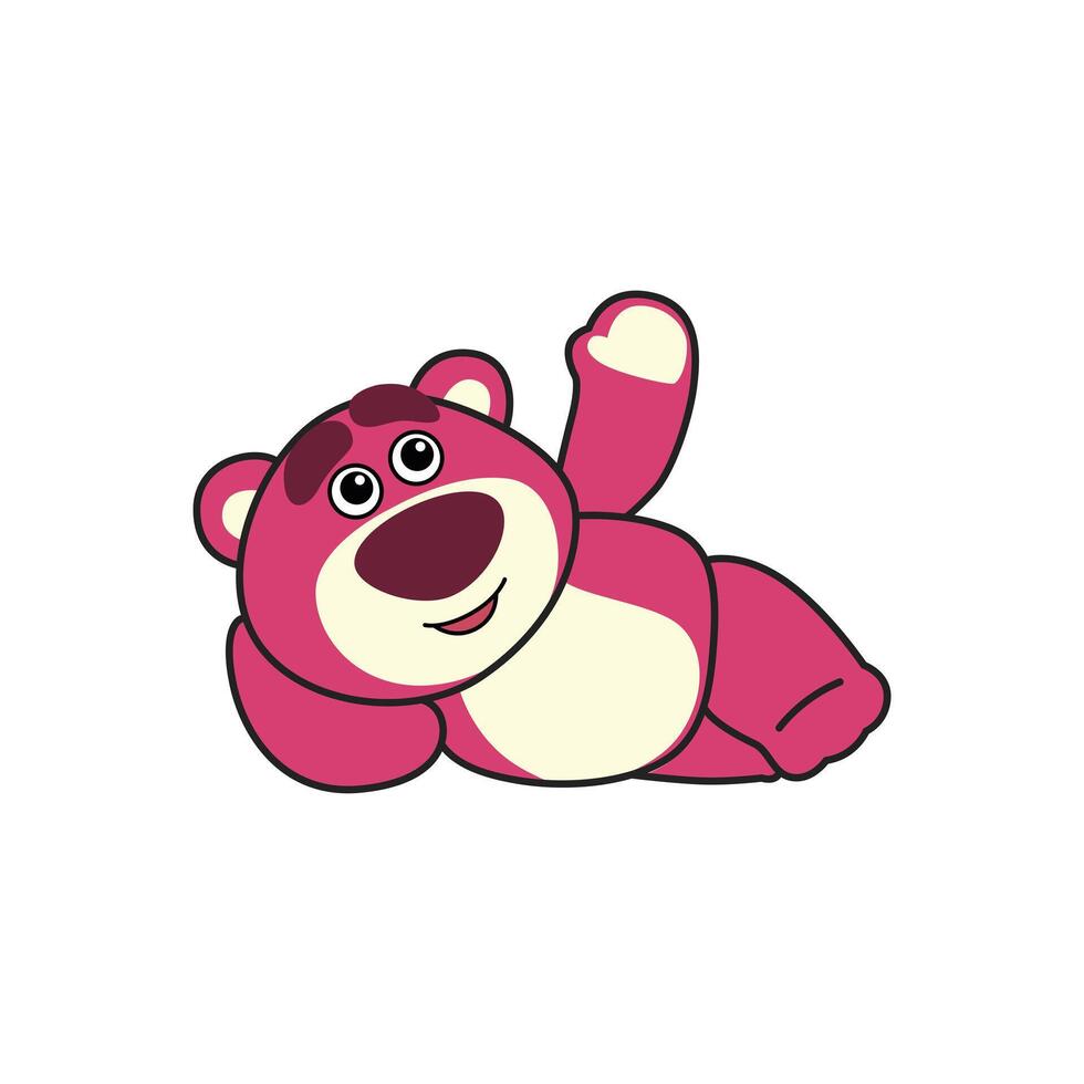 PINK BEAR LOTSO vector