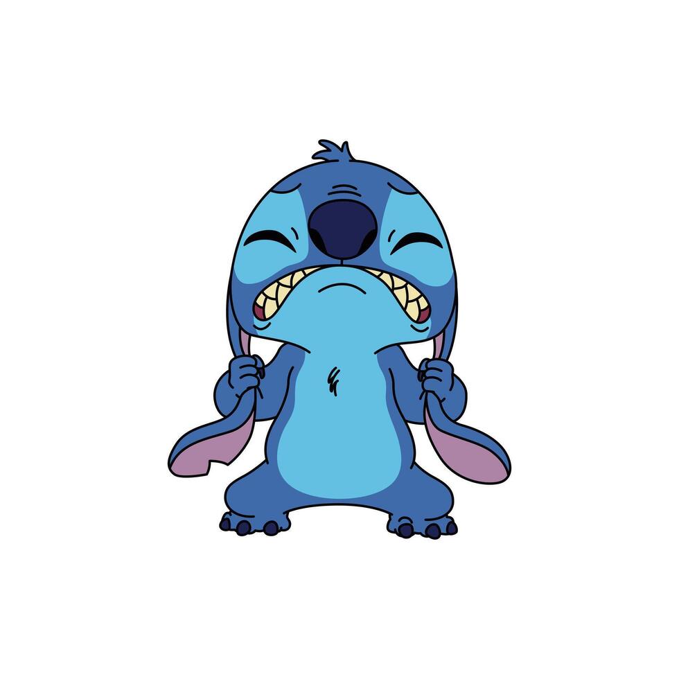 ANGRY STITCH BLUE vector