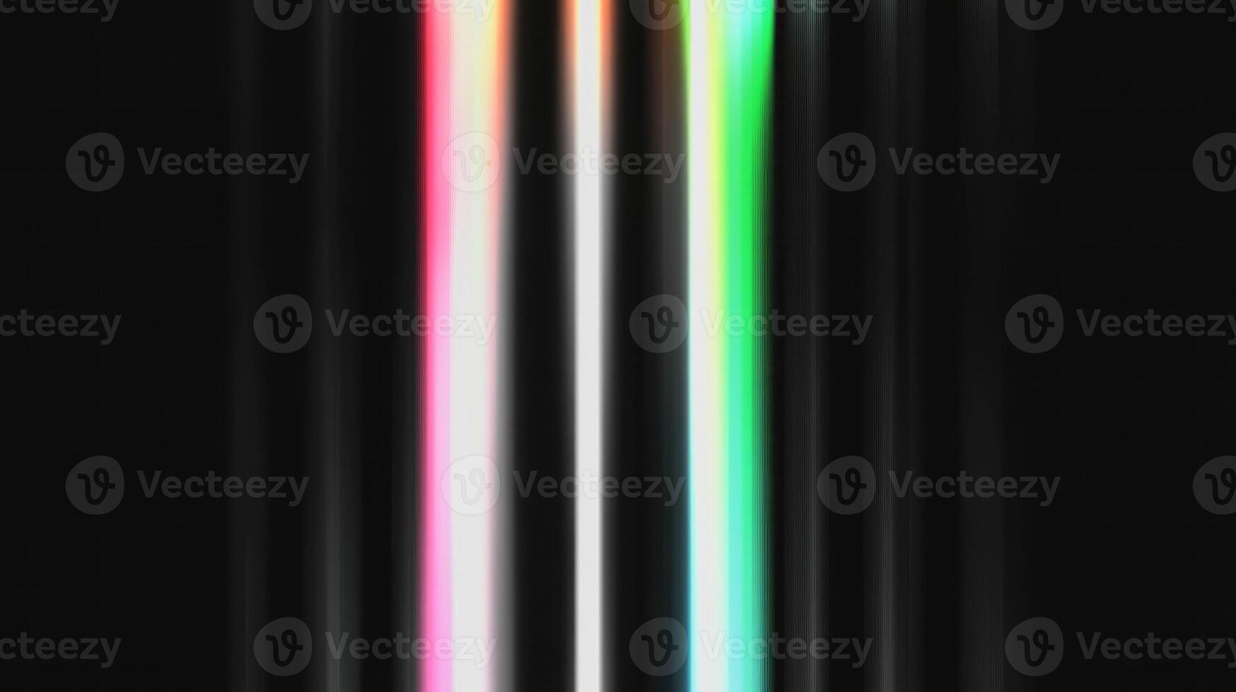 Abstract black and white gradient with colorful light lines photo