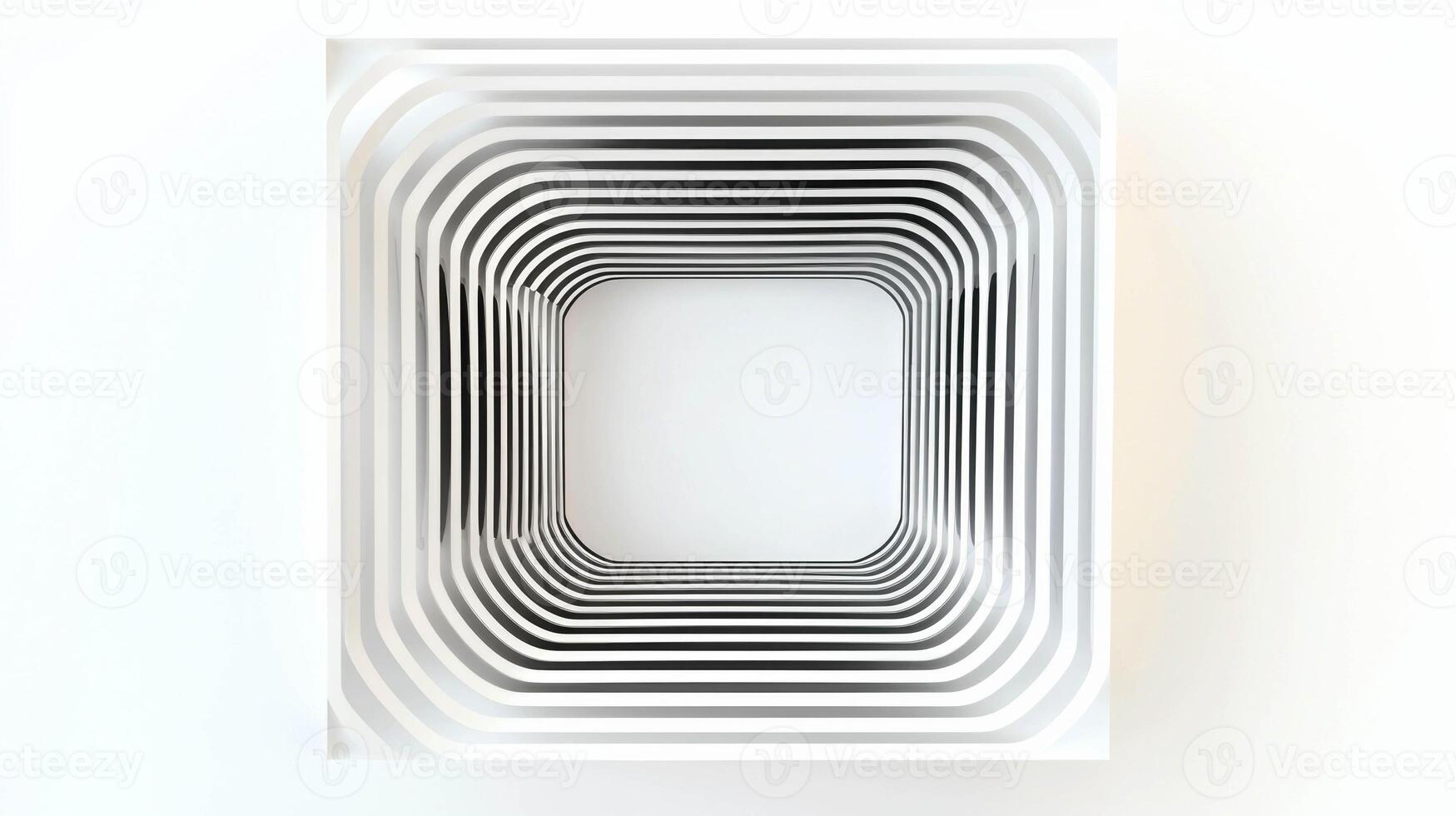 Minimalist design with an empty square picture frame for modern interiors photo