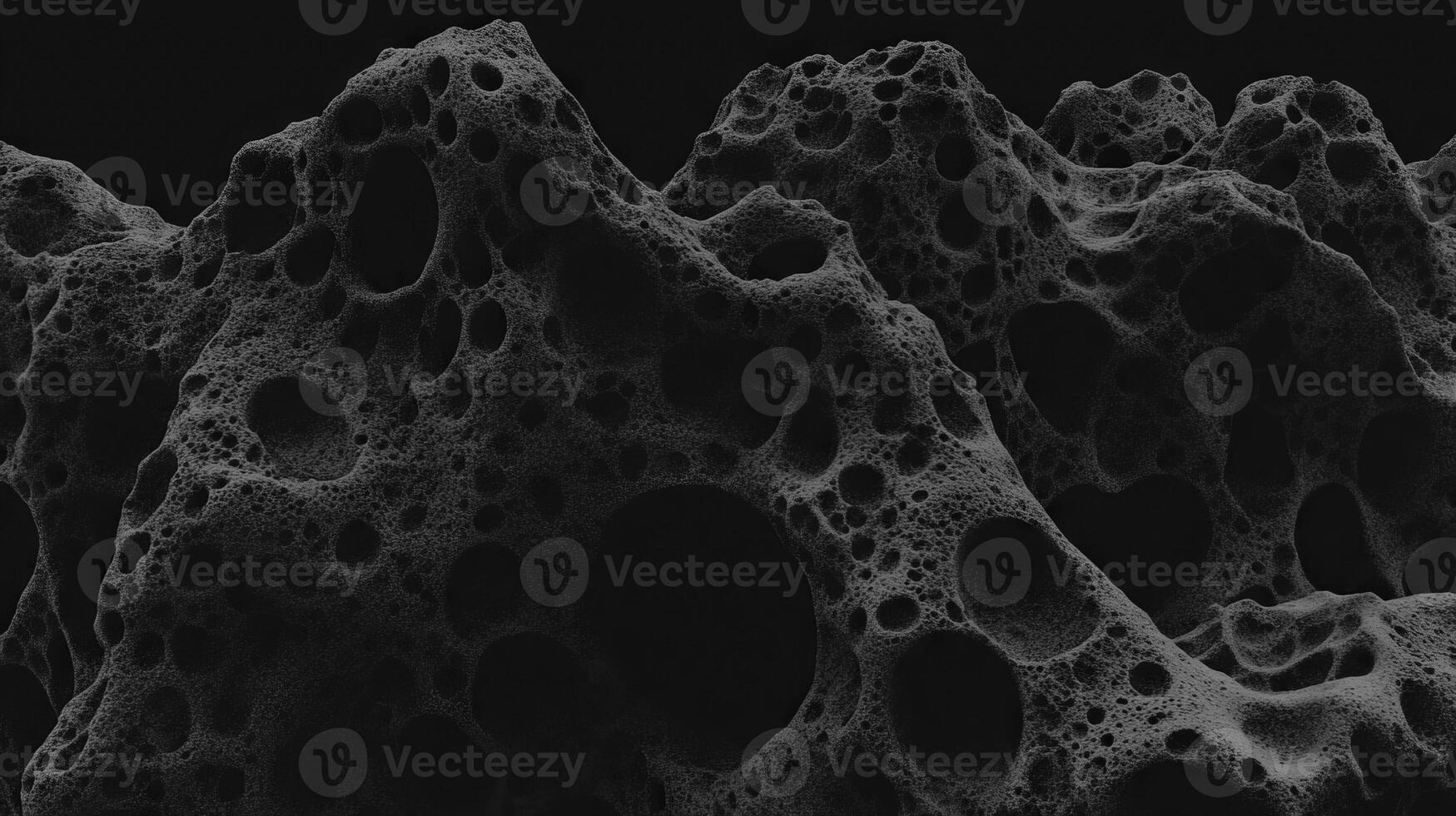 Charcoal black wall texture with rough grainy surface for background design photo