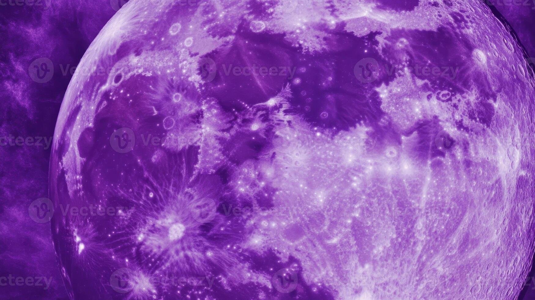 Abstract lunar design with purple chaotic texture for creative projects photo