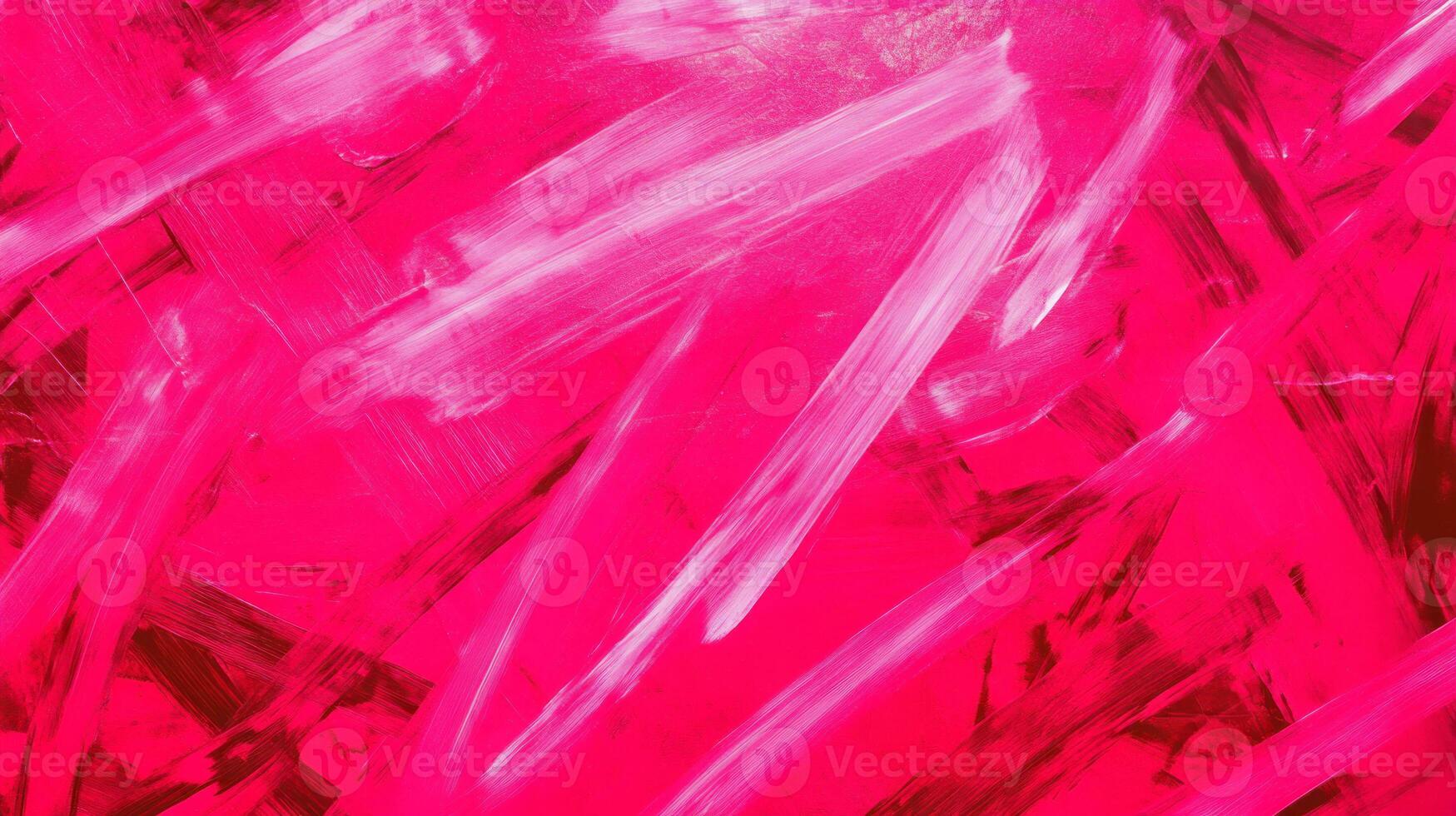 Vibrant magenta grunge texture with abstract brush strokes for creative design photo