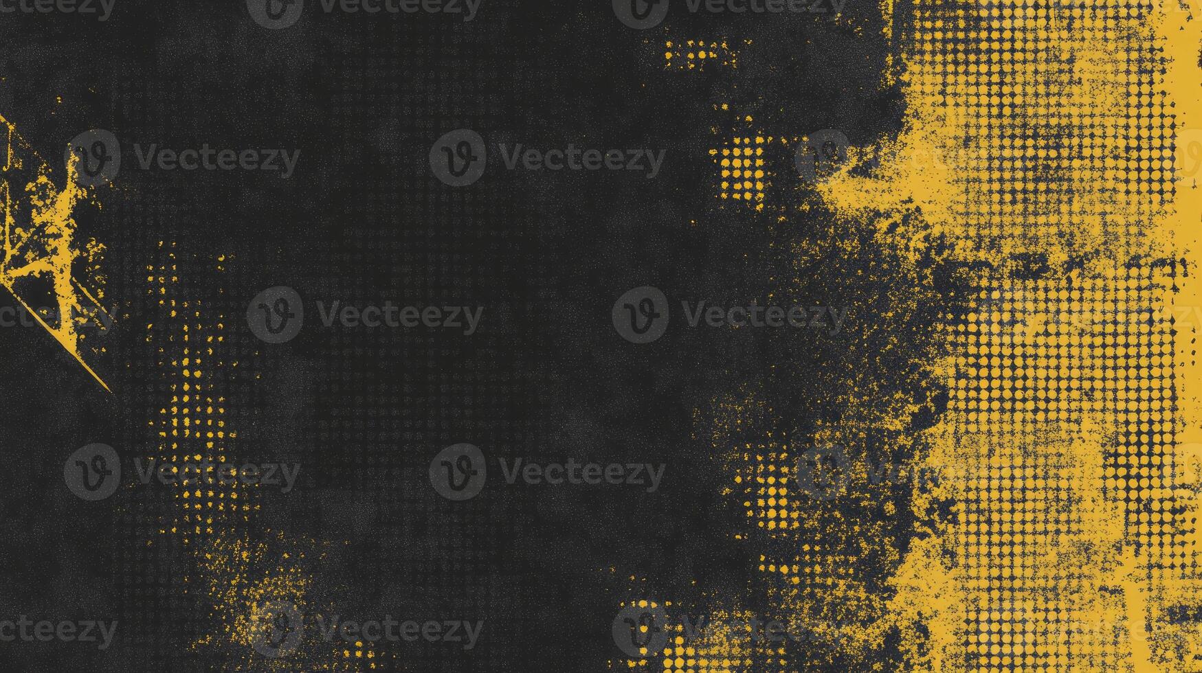 Bold grunge texture in mustard and black with chaotic contrast for creative design photo