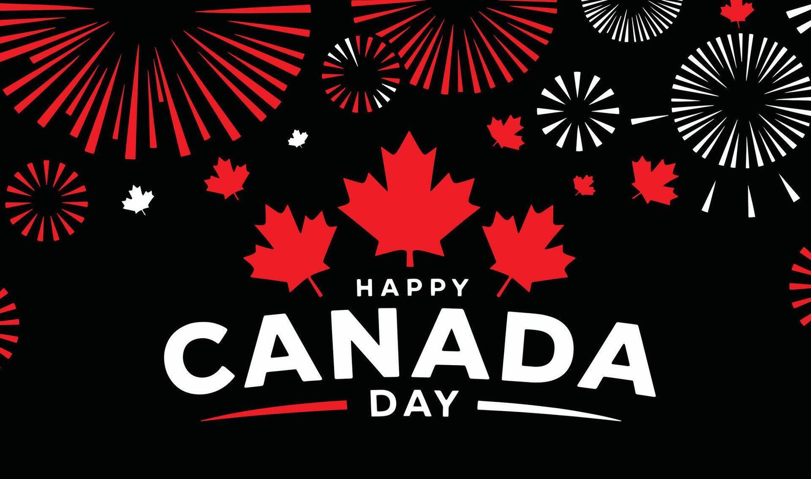 Happy Canada Day background. Banner illustration ideal for patriotic events, national celebrations and festive Canada Day themed visuals. Perfect for holiday decor and promotions. vector