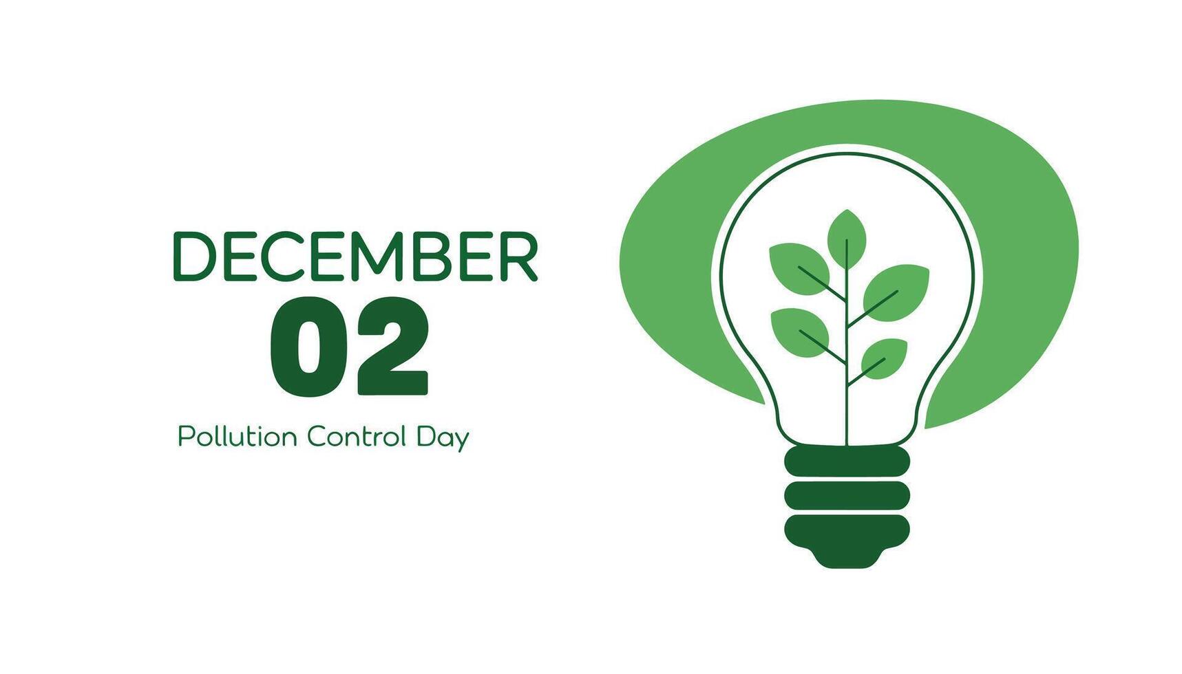 National Pollution Control Day in December. illustration design suitable for nature awareness themes, backgrounds, placards, and banner focused on environmental protection. vector