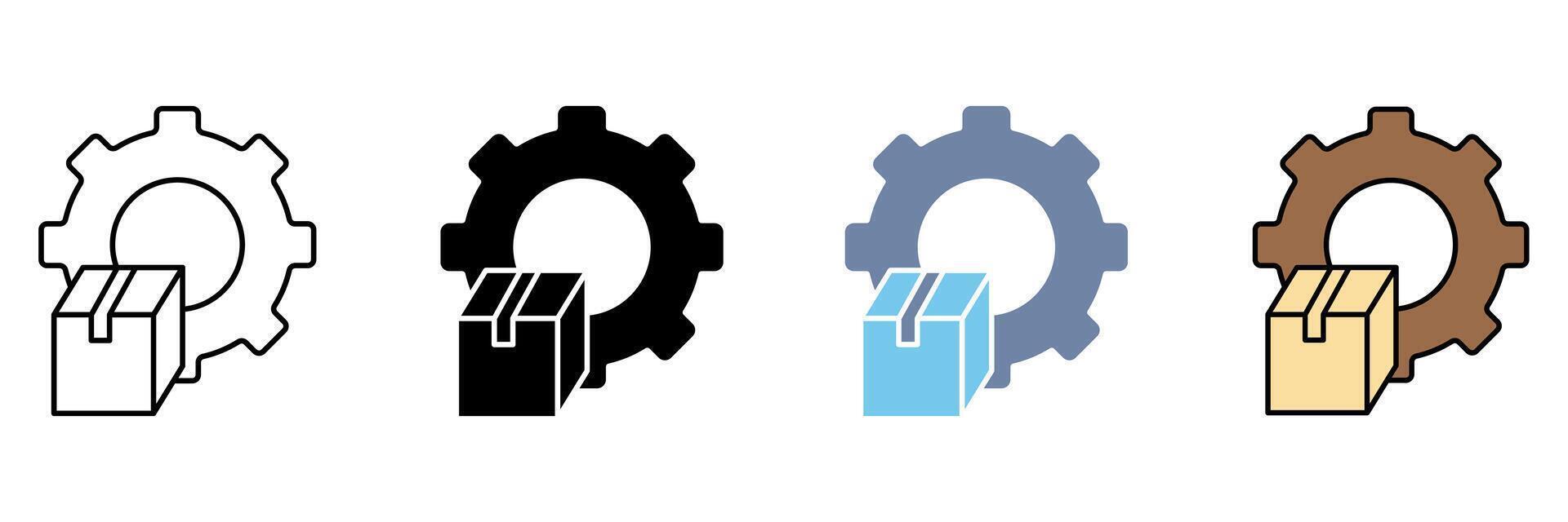 process concept line icon. Simple element illustration. vector