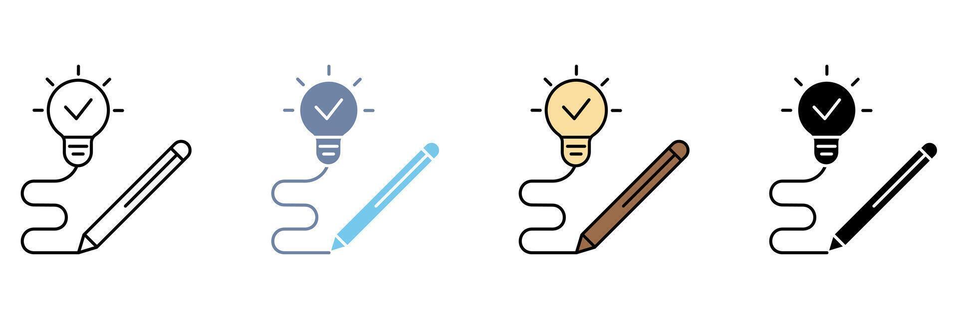 conception concept line icon. Simple element illustration. vector