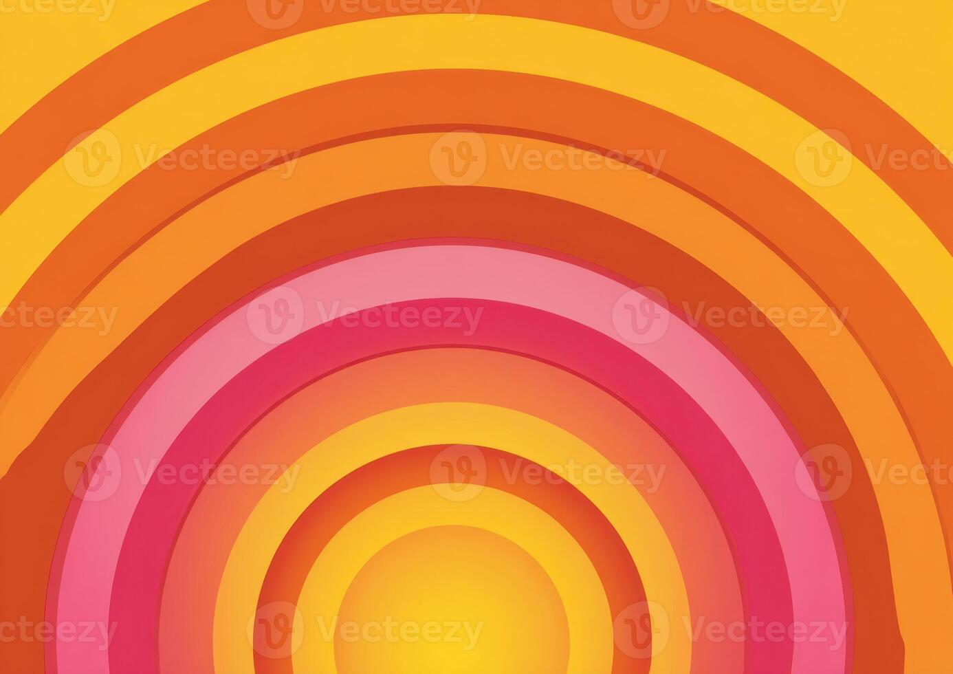 Retro orange and yellow background with a spiral shape photo