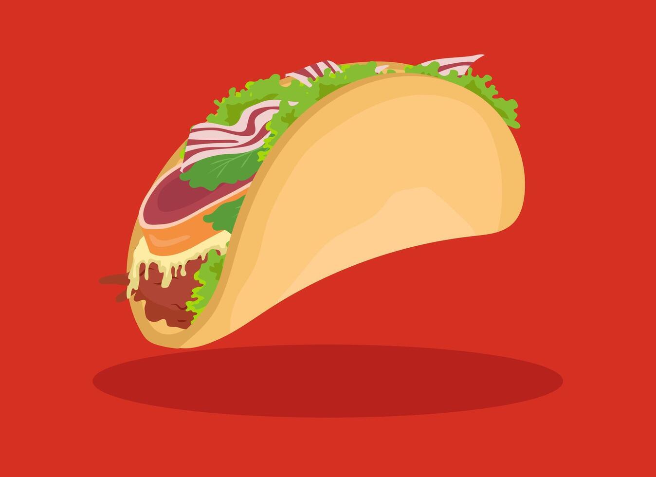 Tacho Dish Illustration vector