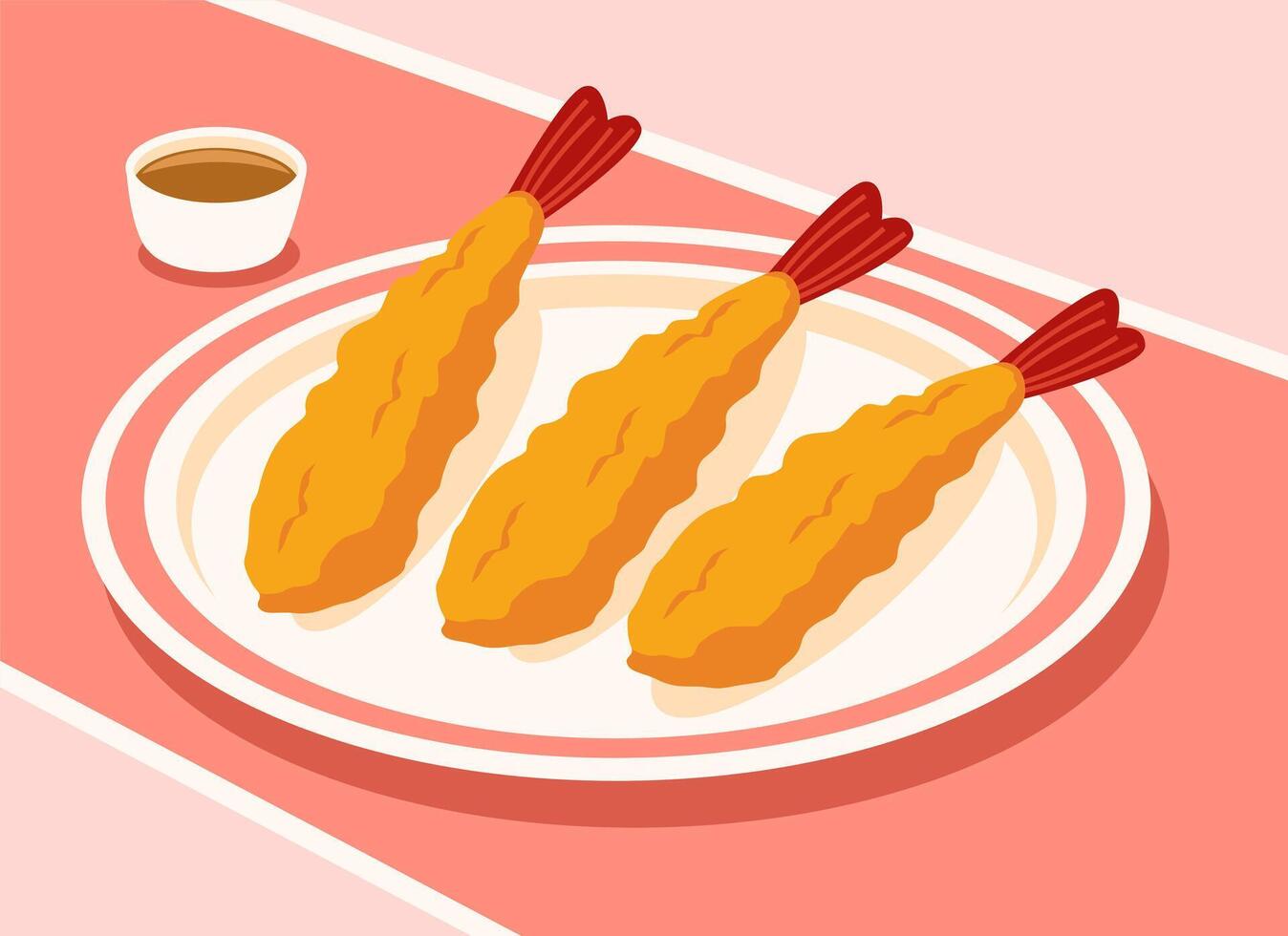 Tempura Dish Illustration vector