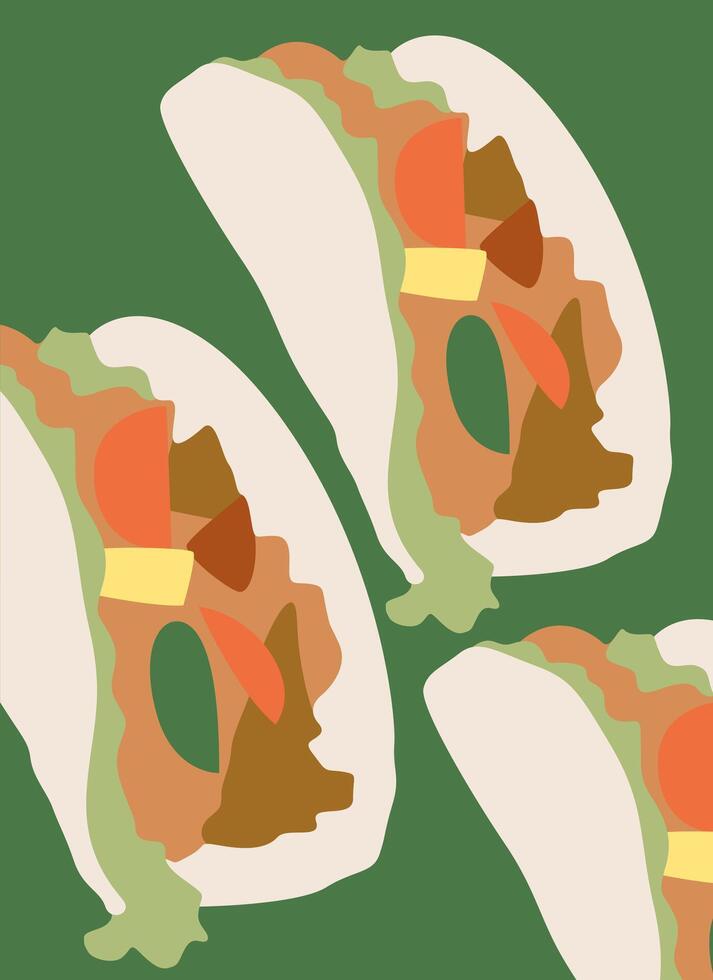 Tachos Dish Illustration vector