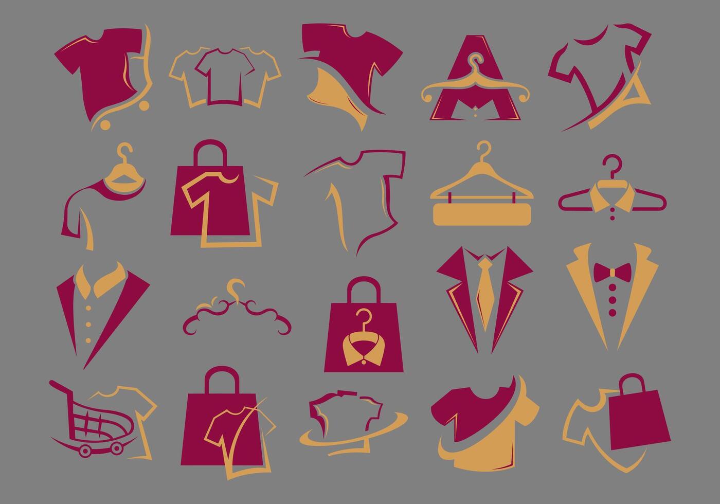 Minimalist Clothing Logo Icon vector