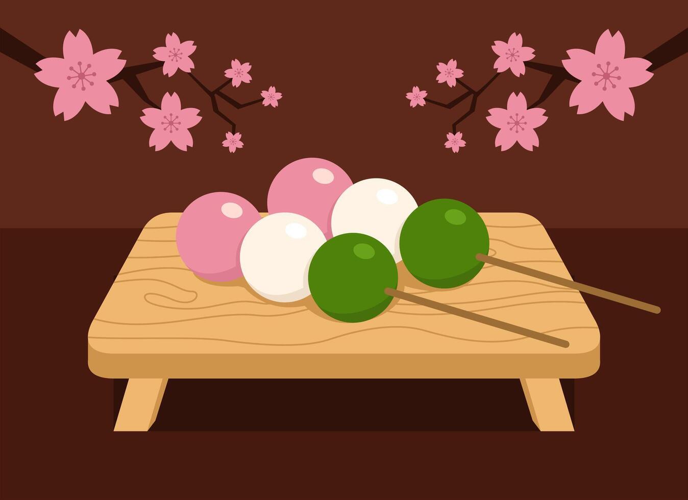 Dango Food illustration vector