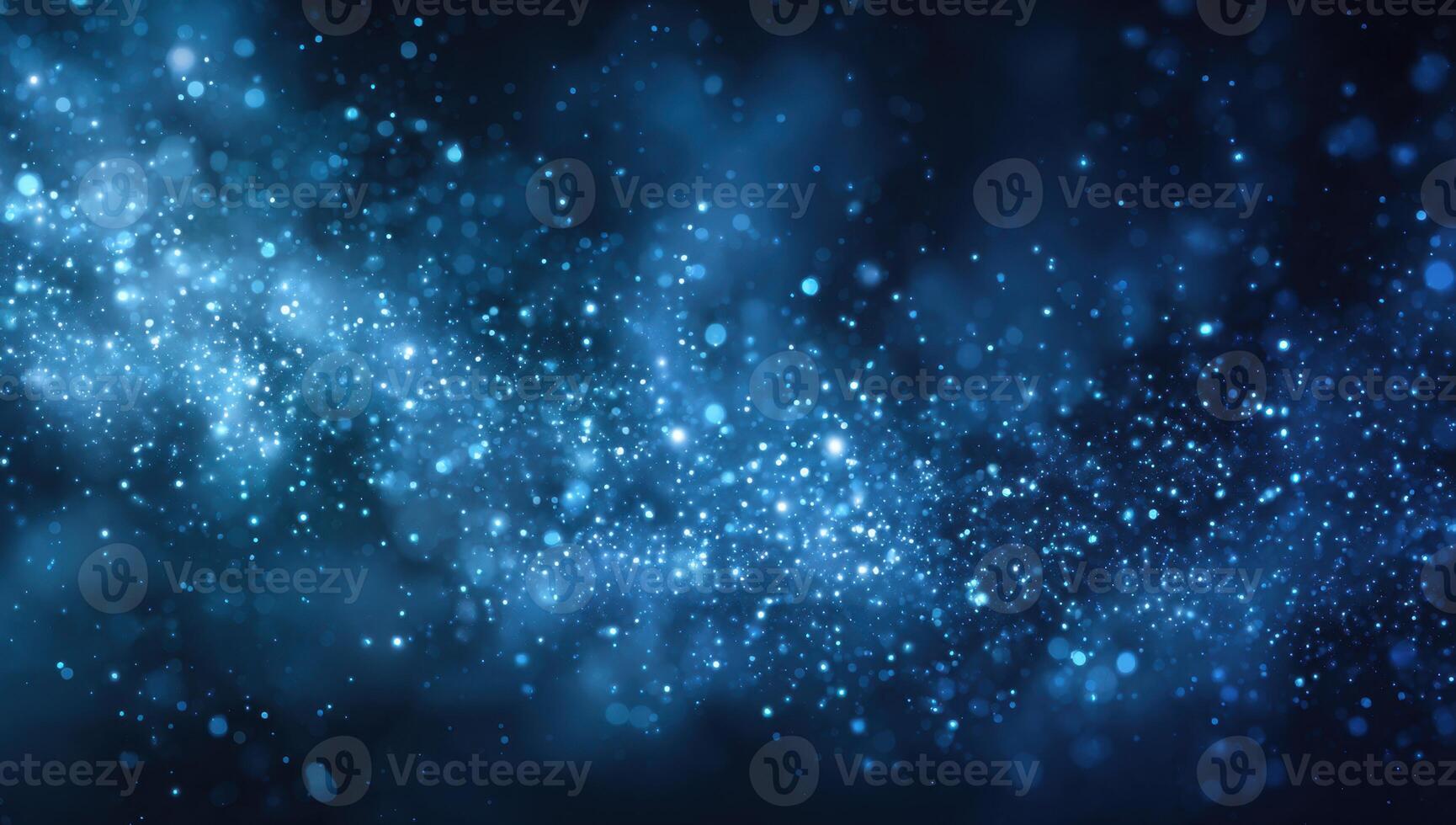 Blue background with stars and light photo