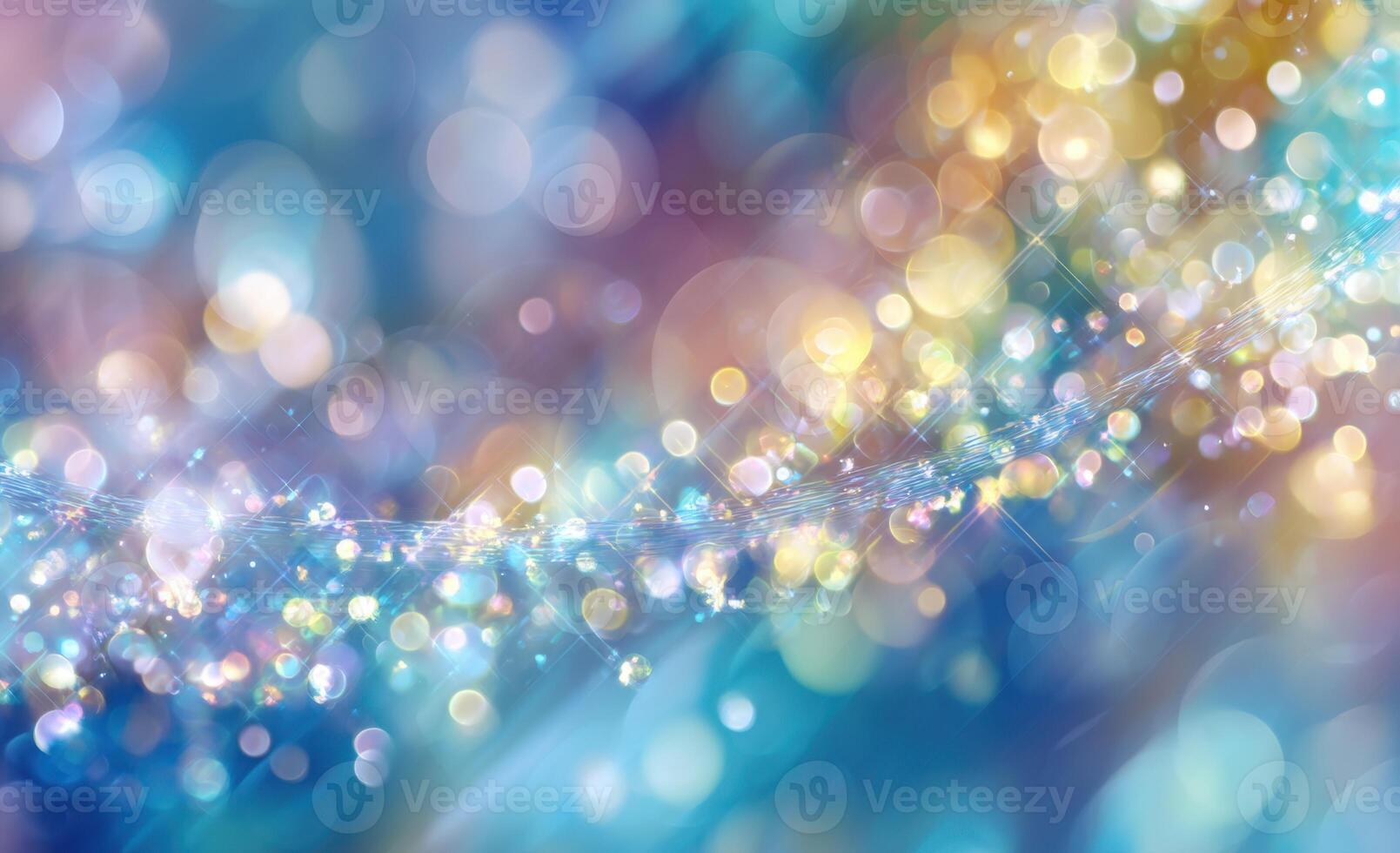 Abstract bokeh light background with sparkles photo