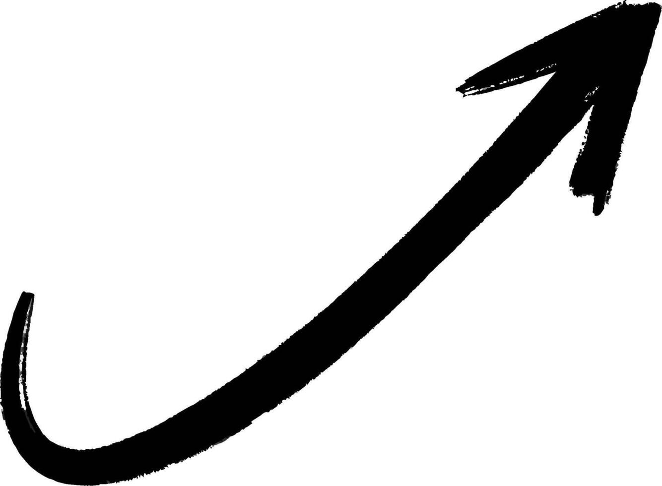 Grunge arrow on white background vector