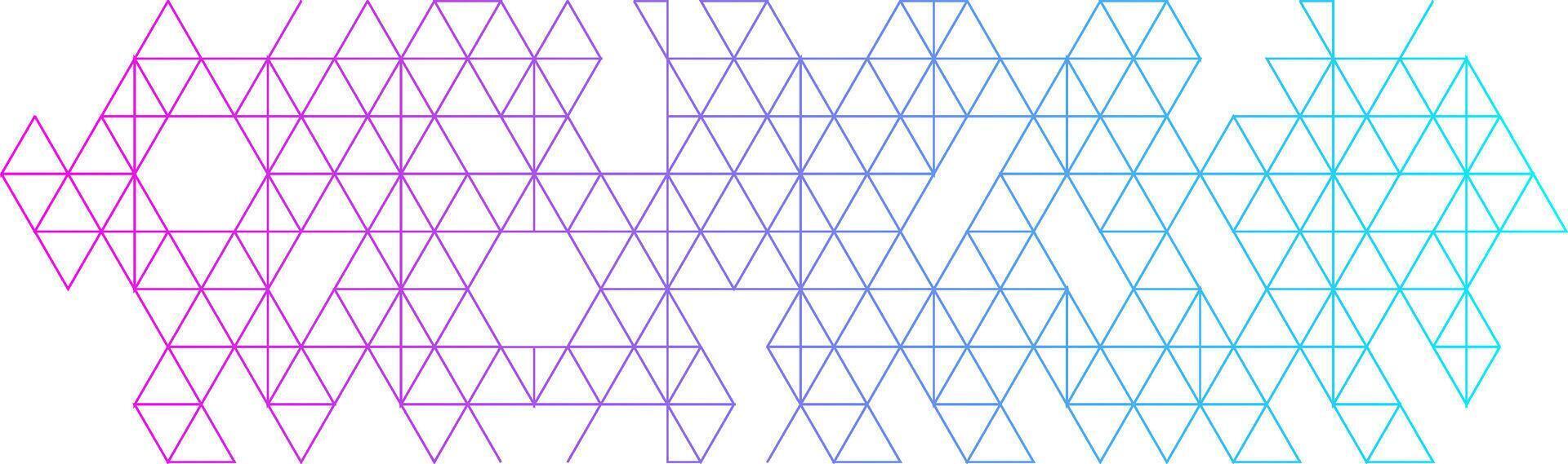 Abstract Polygonal Wireframe Futuristic Triangle Line Technology Network vector